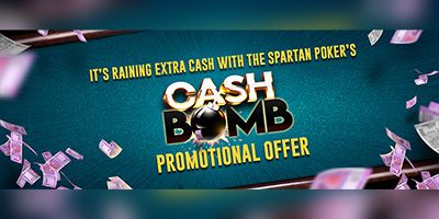 It’s raining money at The Spartan Poker with the ‘Instant Bonus’
