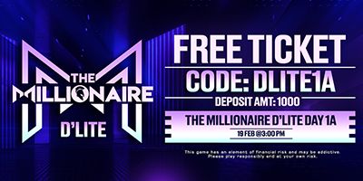 Free ticket to Millionaire Day 1A