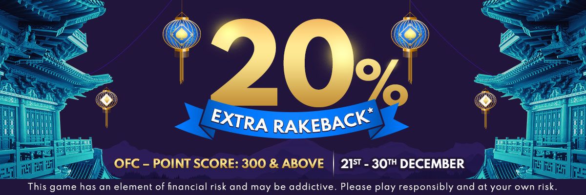 20% Extra RakeBack - OFC