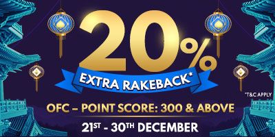 20% Extra RakeBack - OFC
