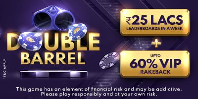Double Barrel 25 Lac Leaderboard | Win from Rs. 42 Lacs Weekly on Spartan Poker 
